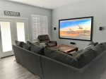Media Room with projector